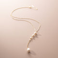 5 Pearl Lariat Necklace